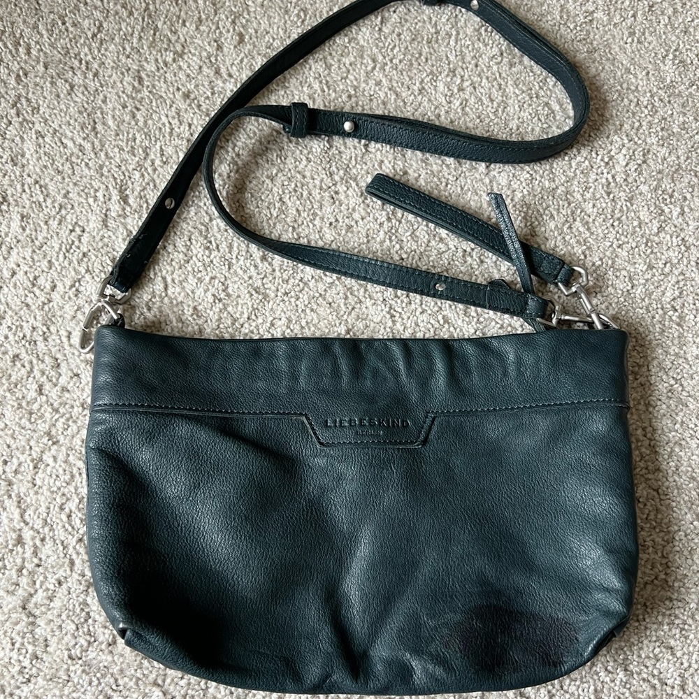Liebeskind Dark Teal Leather Crossbody Bag